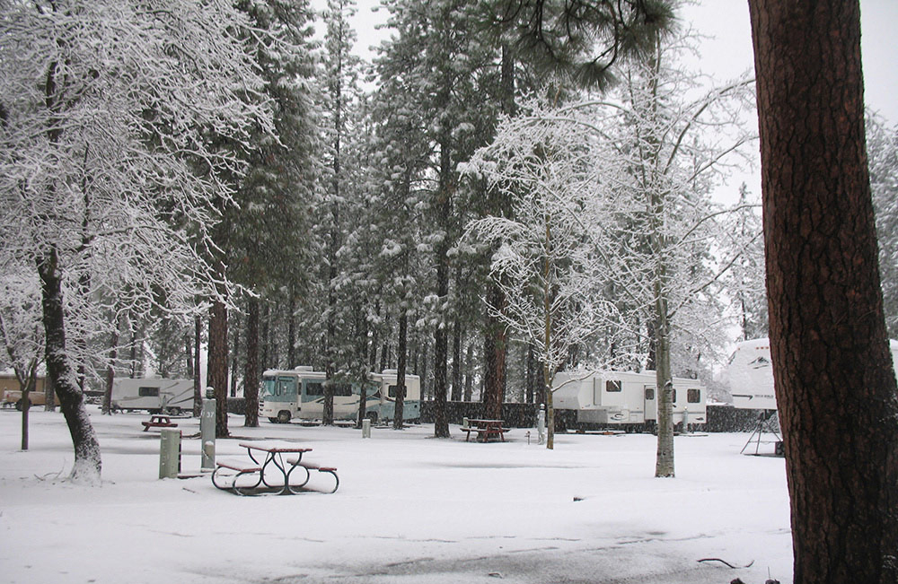 Winter RV Camping in the Sierras with Good Sam.