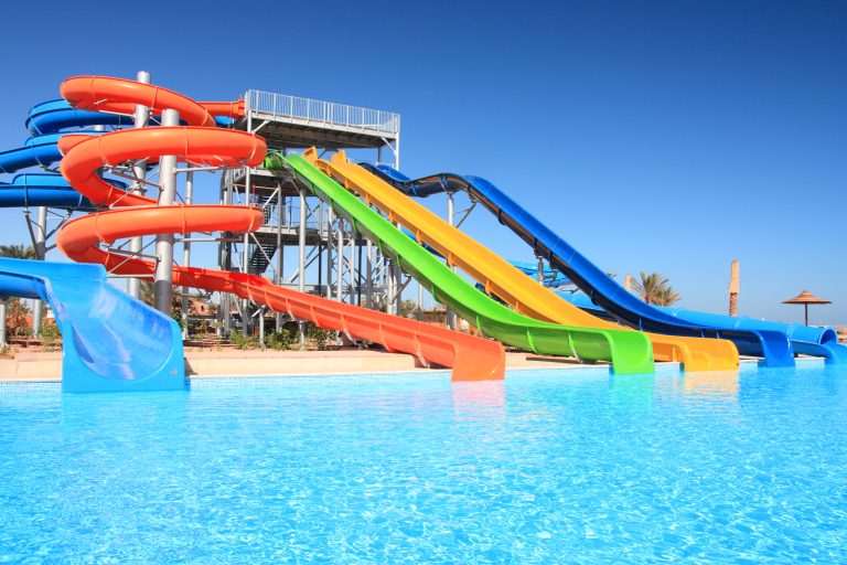 RV water park excursions — slip and slide during your vacation.