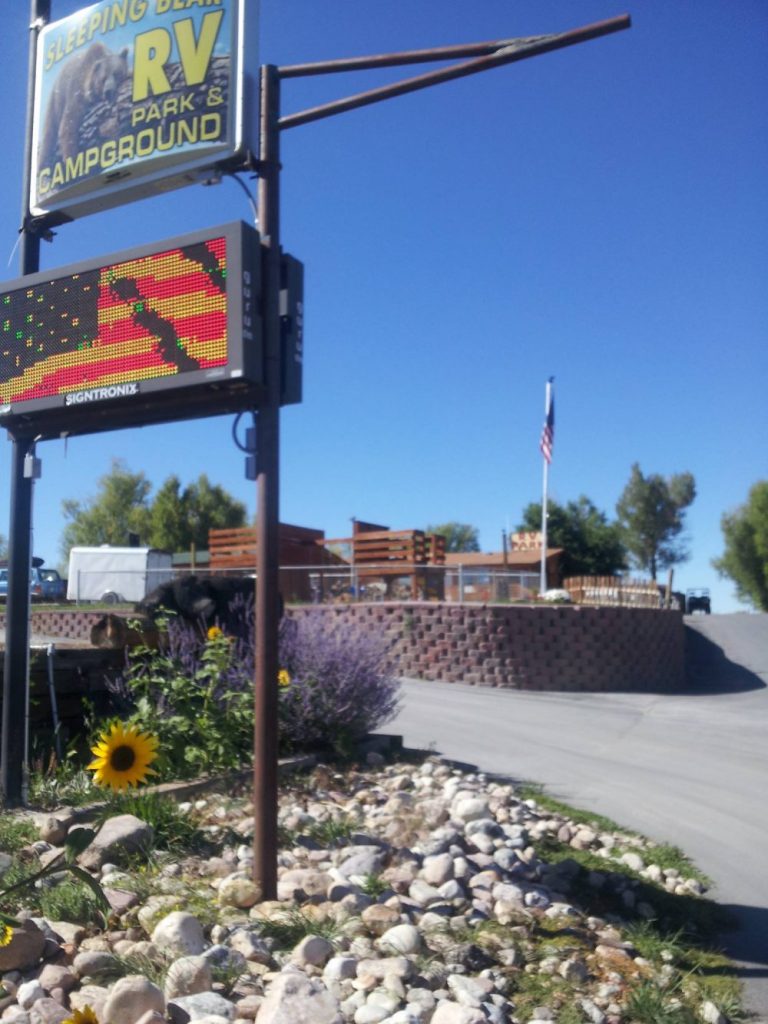 Sleeping Bear RV Park a Friendly Place to Stay in Lander, Wyoming