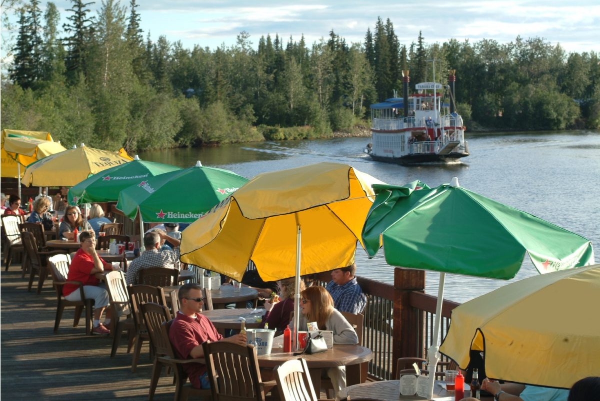 Fairbanks, Alaska - waterfront cafe