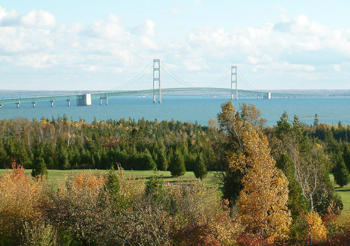 Castle Rock Lakefront Campground - Mackinac Bridge