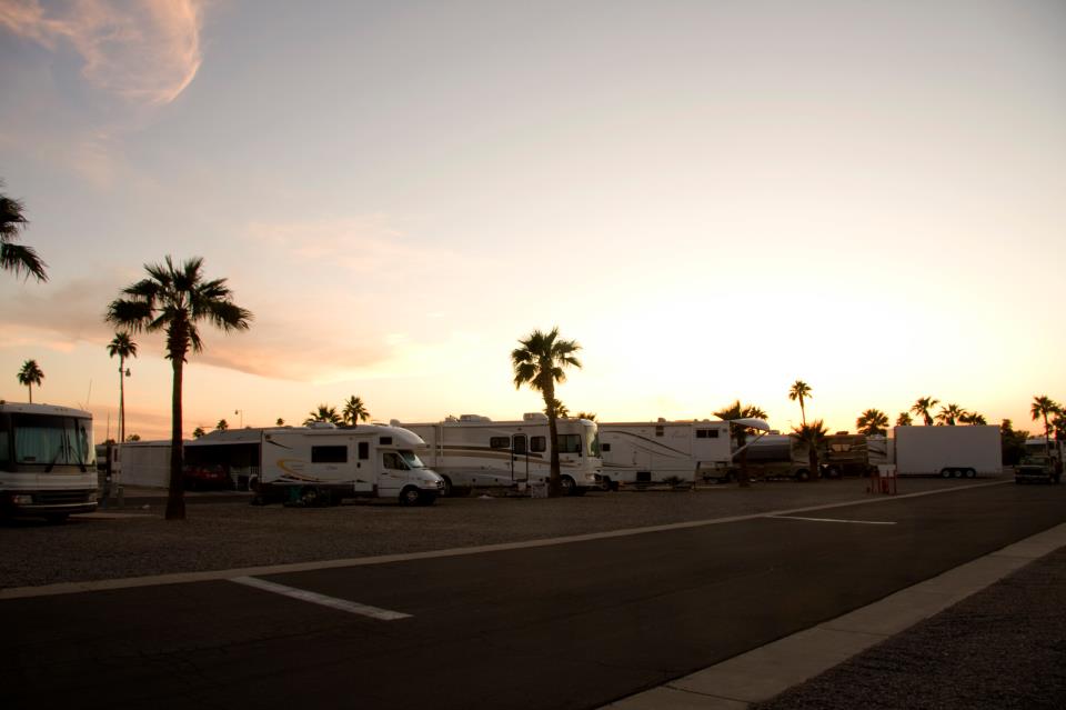 Desert Shadows RV Resort - sunset