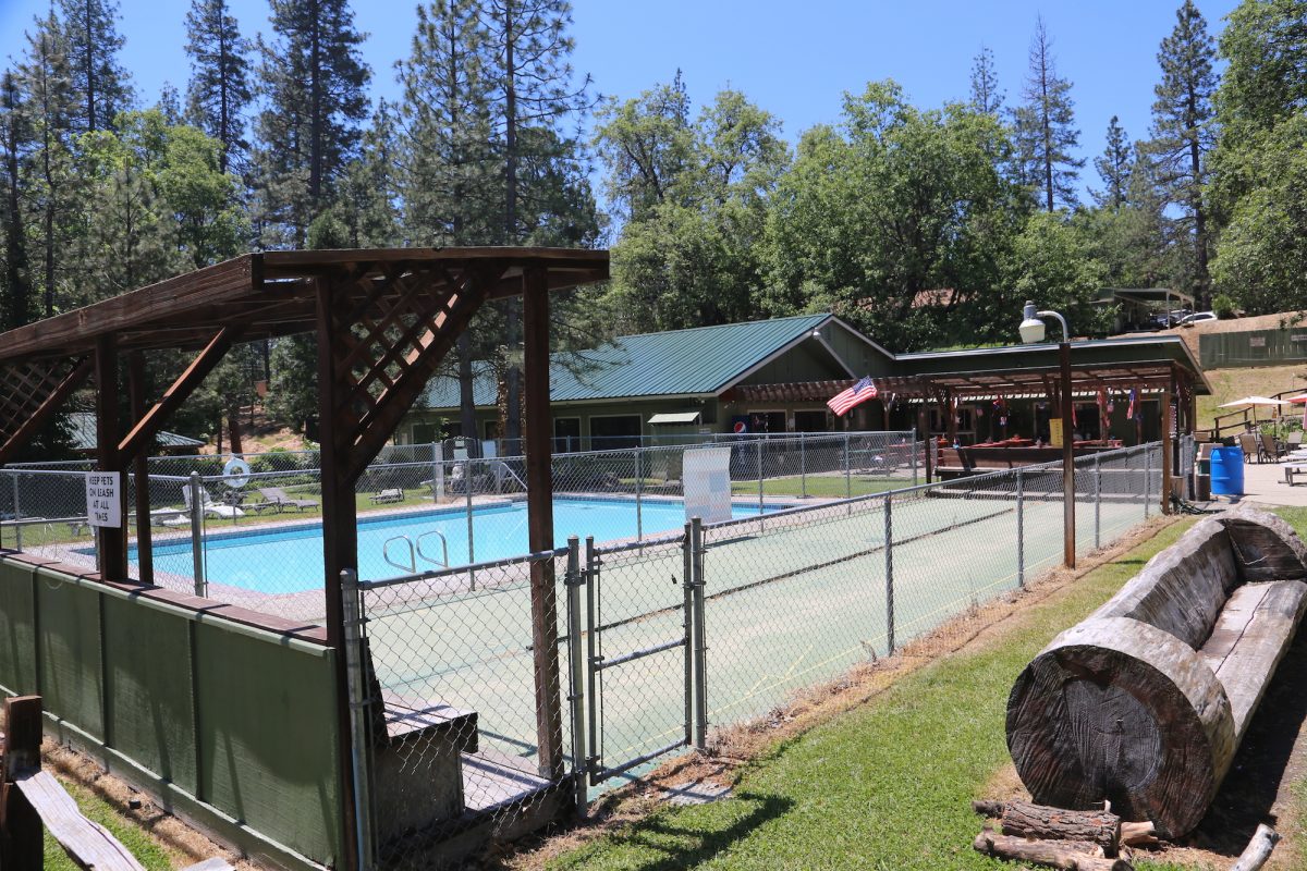 Bass Lake at Yosemite - swimming pool