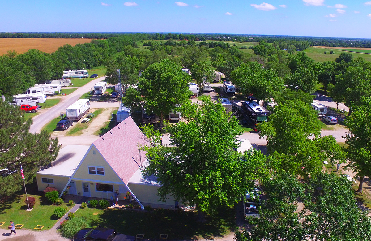 All Seasons RV Park - aerial view