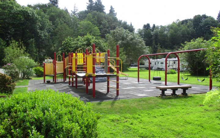 Colorful children's playground at Lake Pleasant RV Park