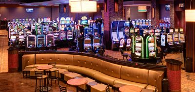 Inviting lounge area inside active casino