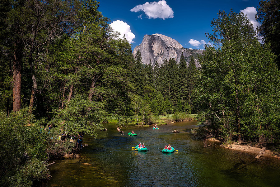 Rafting on the Merced River