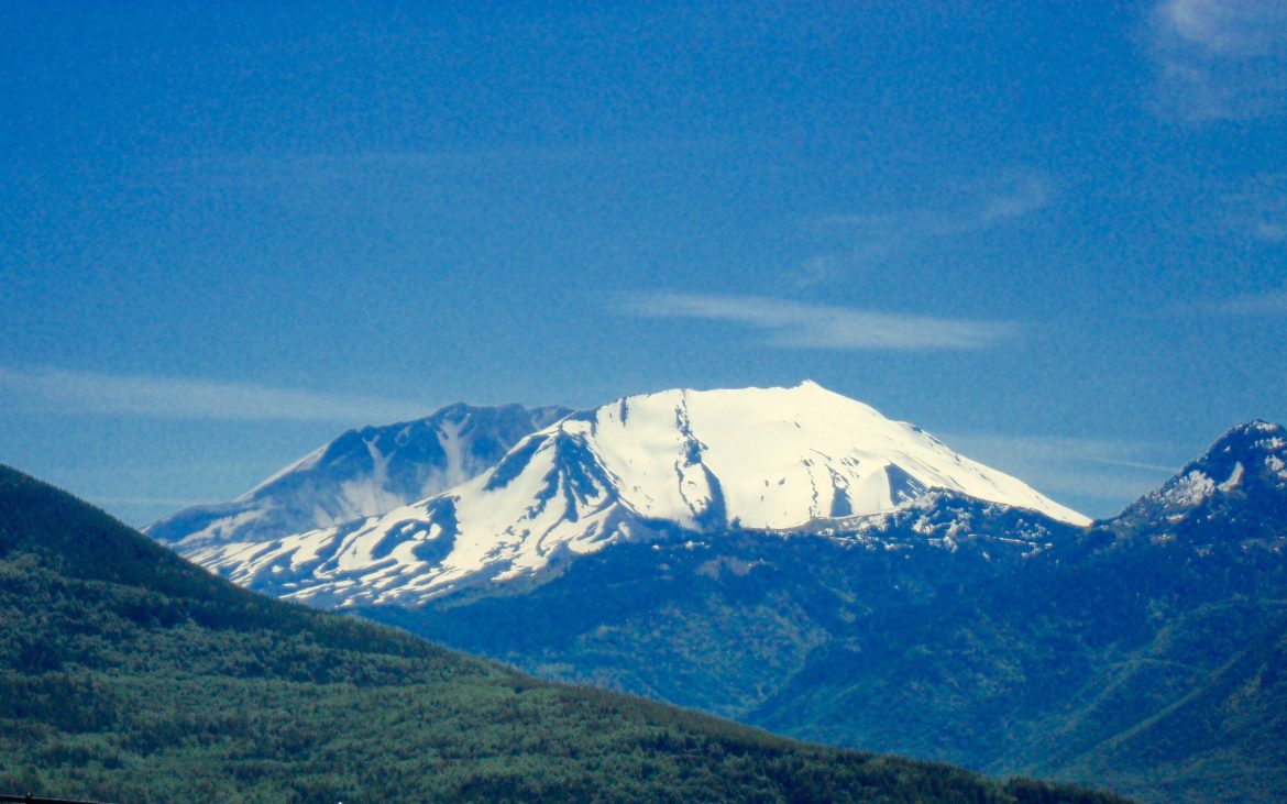 Snowcapped Mt. St. Helens