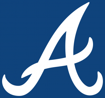 White A on blue background logo for Atlanta Braves