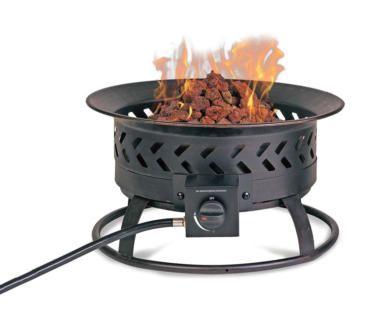 A small fire bowl provides ample space heating.