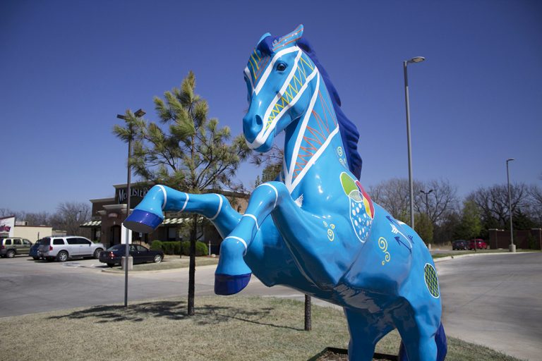 The Painted Horses of Shawnee, Oklahoma, Dazzle and Inspire Visitors