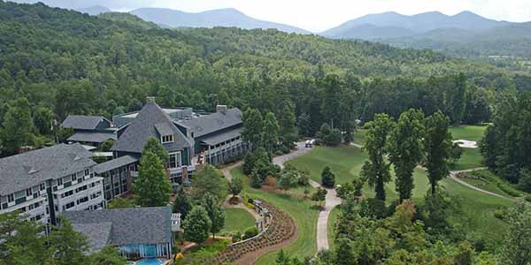 Aerial view of Brasstown Valley