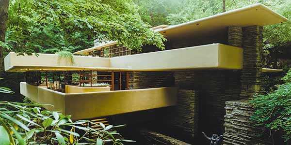 An image of the Fallingwater house