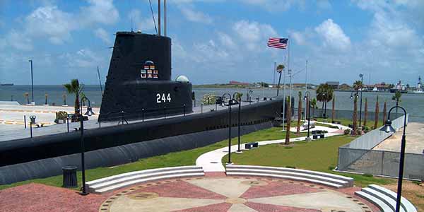 An aerial view of the Seawolf Park