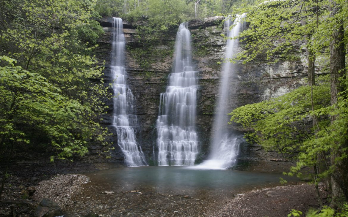 Ozark waterfall in Arkansas