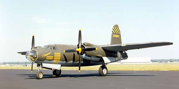 Martin B-26G Marauder at the National Museum of the United States Air Force. (U.S. Air Force photo)