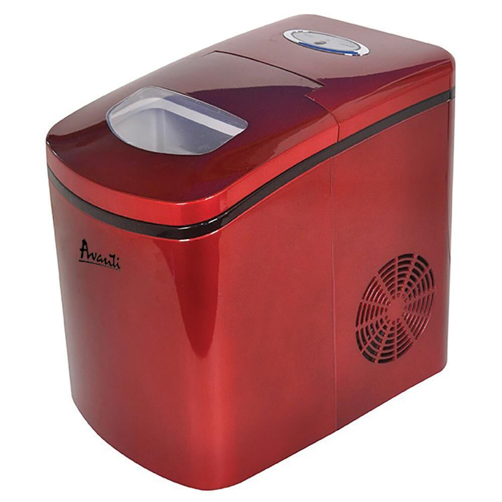 Bright red icemaker in white background<br />