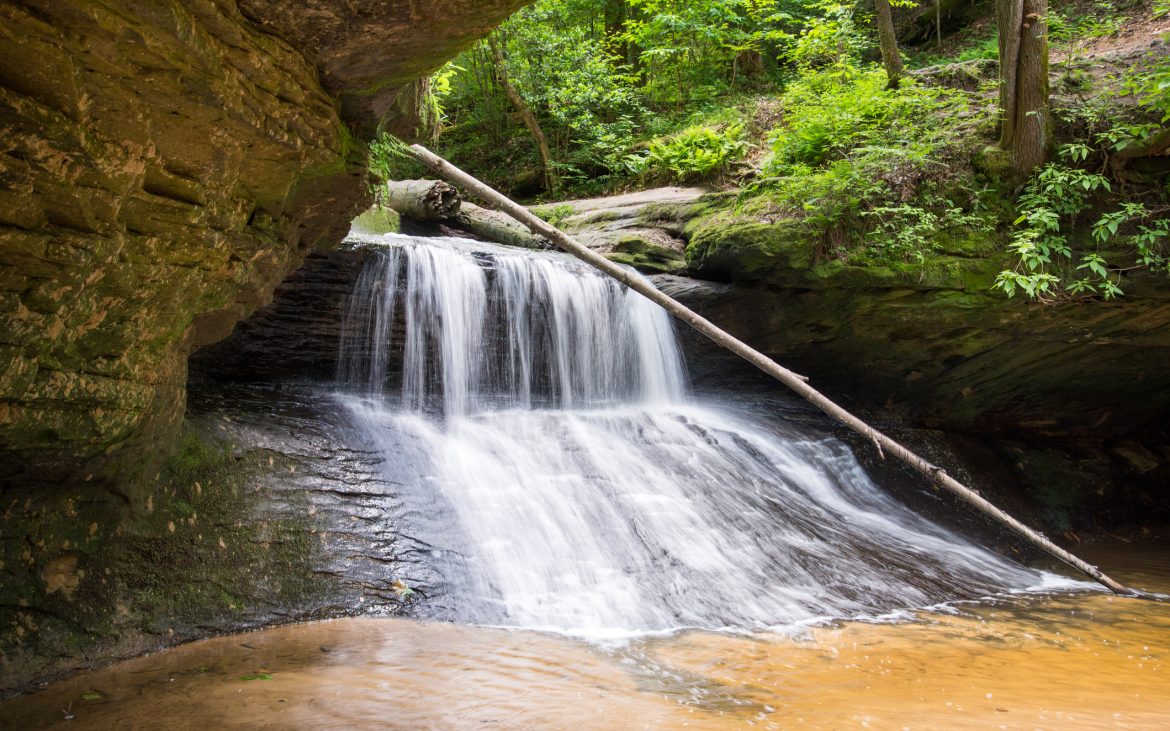 Creation Falls in Red River Gorge Geological Area.