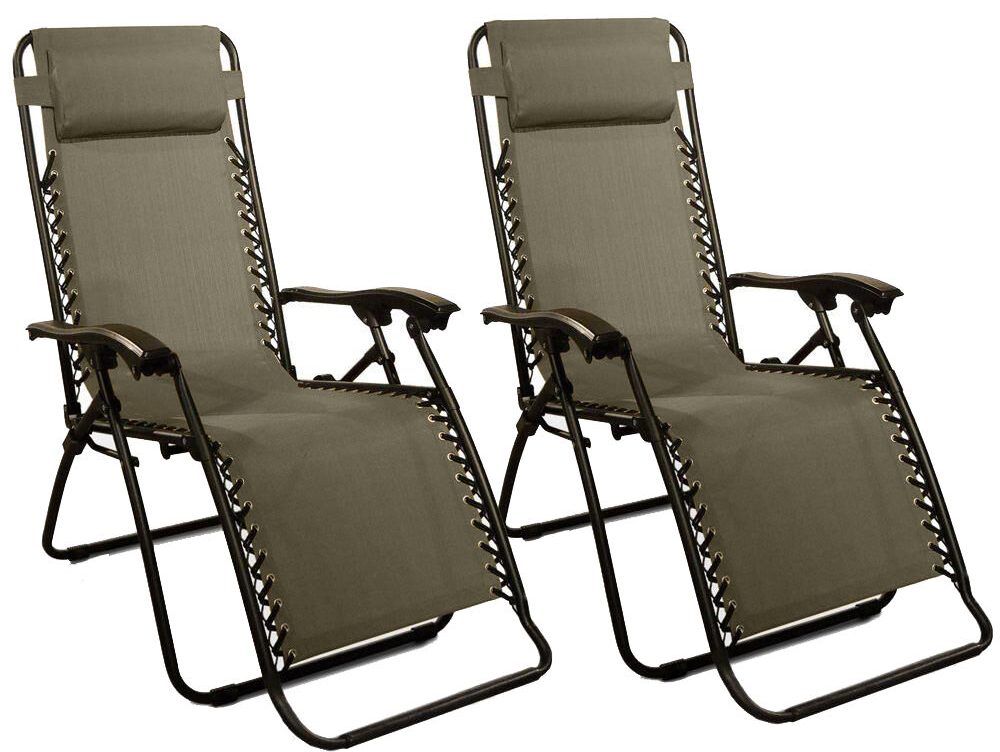Zero-gravity chairs.