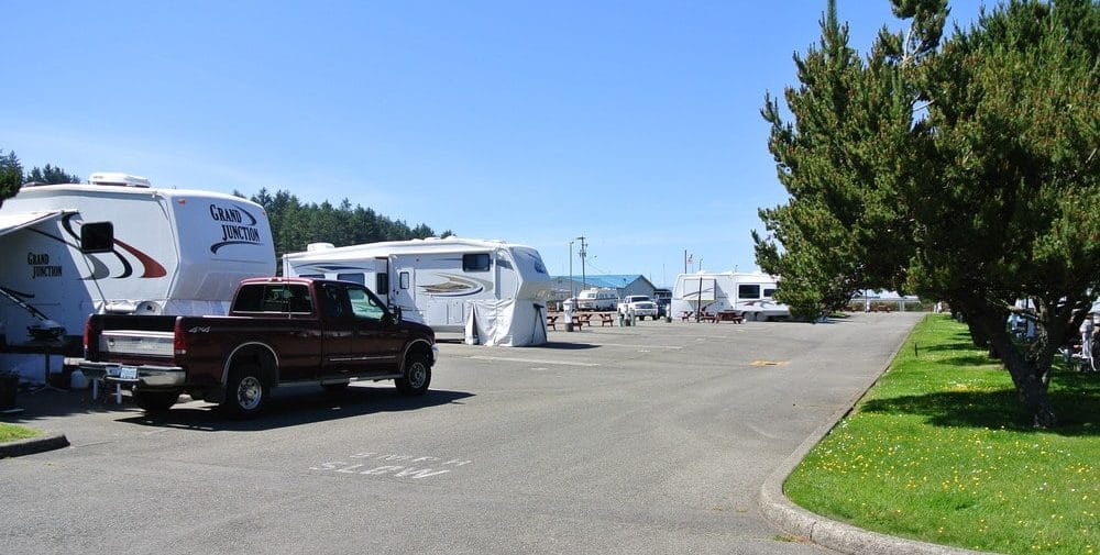 An image of an RV park.