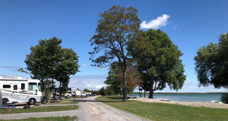 Road along the shore