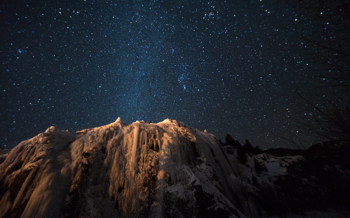 Stars of the Milky Way Galaxy over the Colorado Rockies