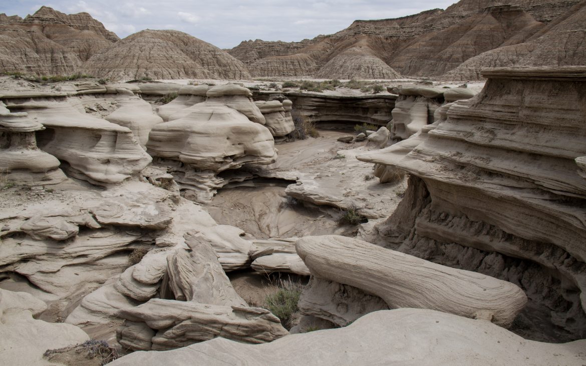 Unusual rock formations at Toadstool Geologic Park, Nebraska