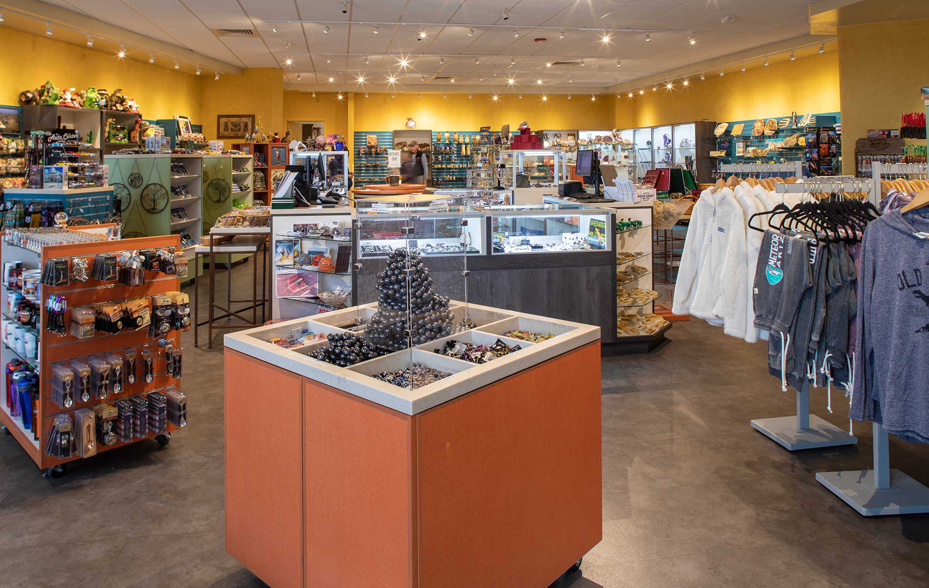 A store with souvenirs and clothing.