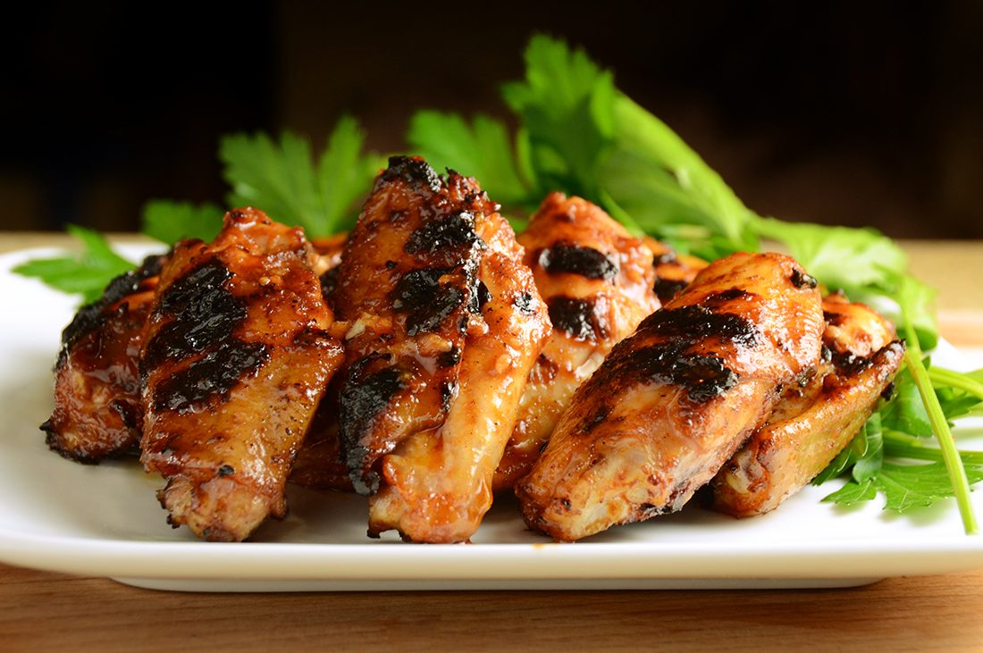 Grilled chicken on a neat plate