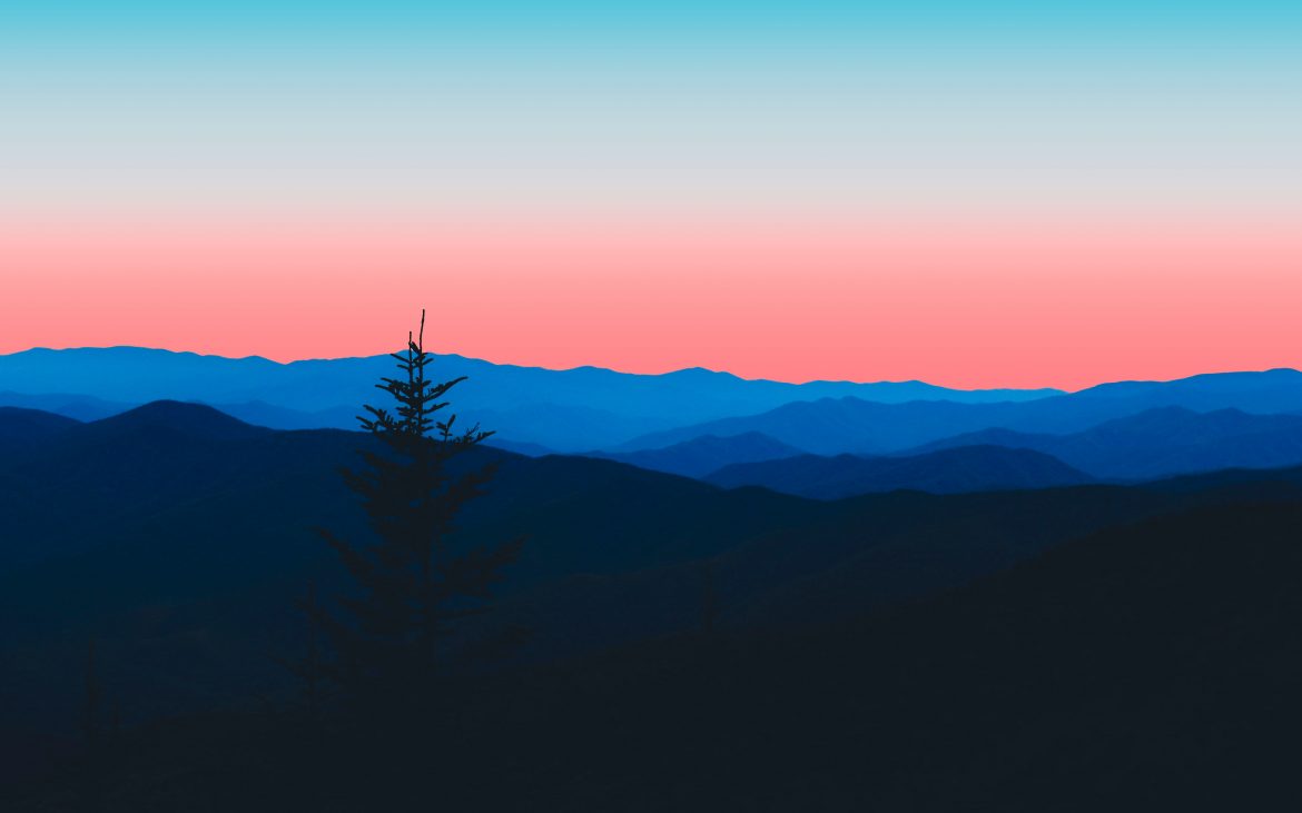 Make the South your go-to spot A hazy forest mountain horizon
