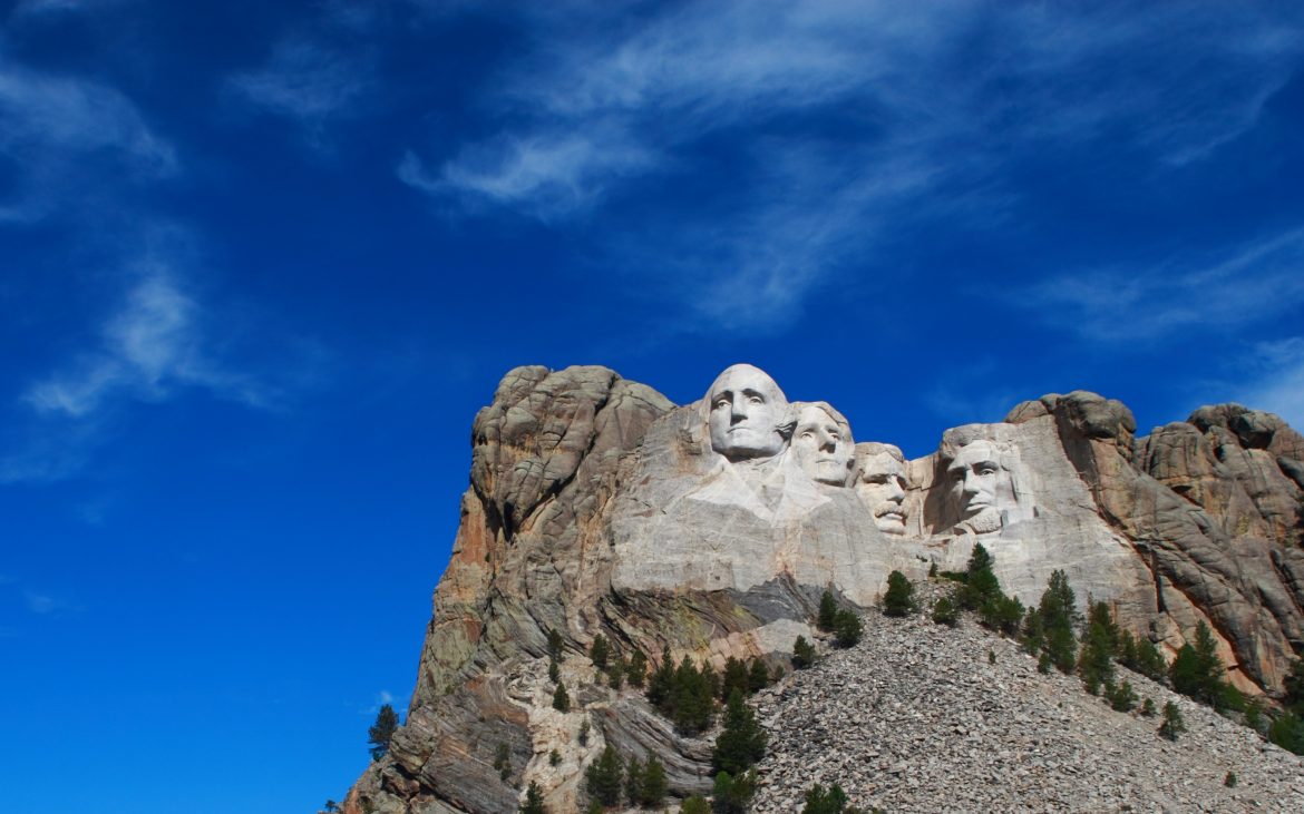 lakes and streams in North America —Mount Rushmore National Monument in Rapid City SD