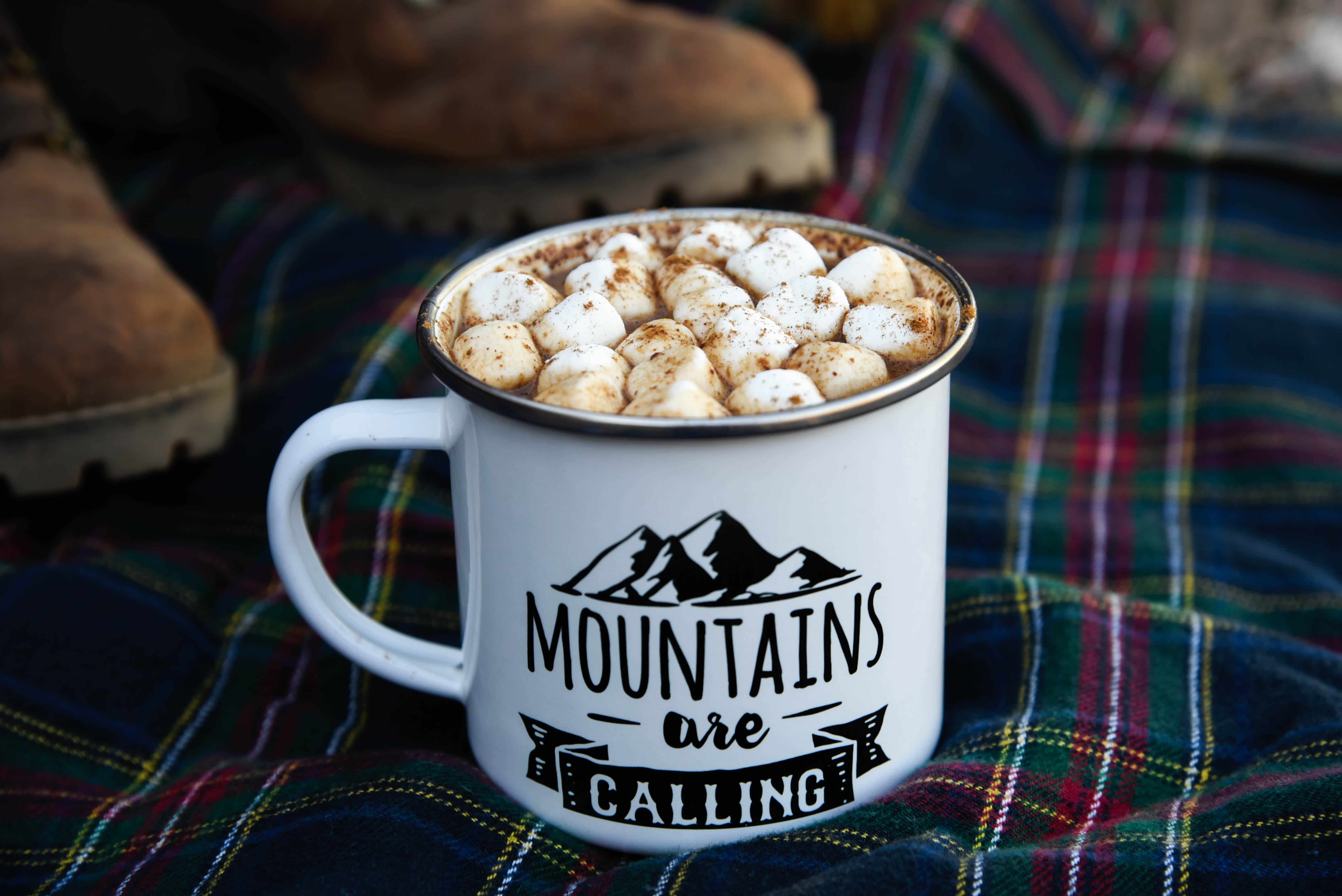 Pumpkin Spice Hot Chocolate with marshmallows