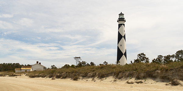 Lighthouse in Cape Lookout