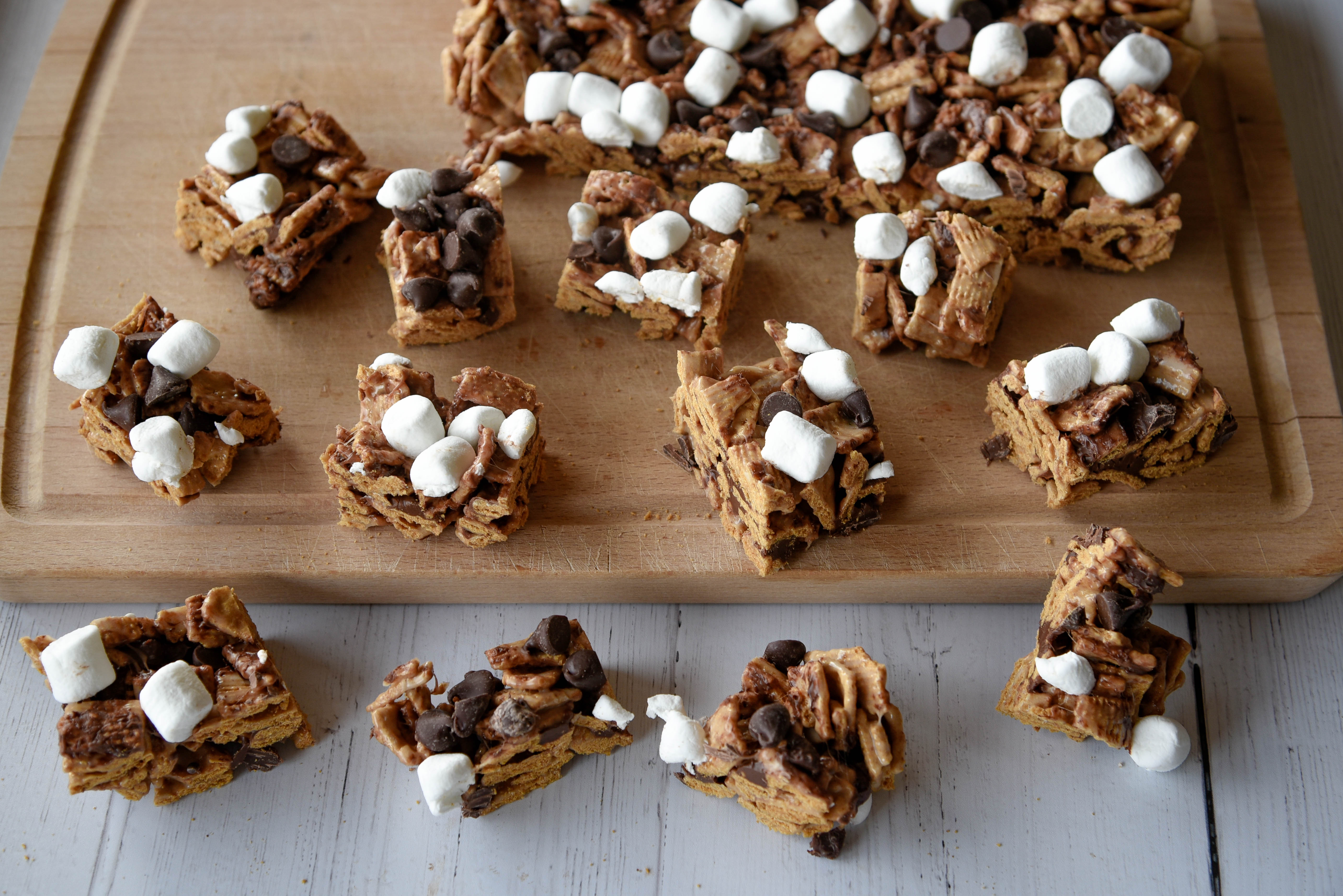 An array of s'mores bars. 