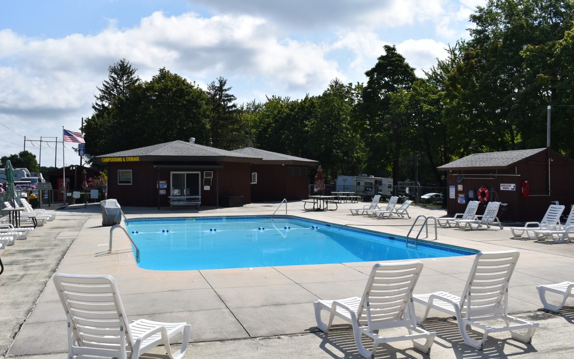 south central Pennsylvania — a pool surrounded by patio chairs