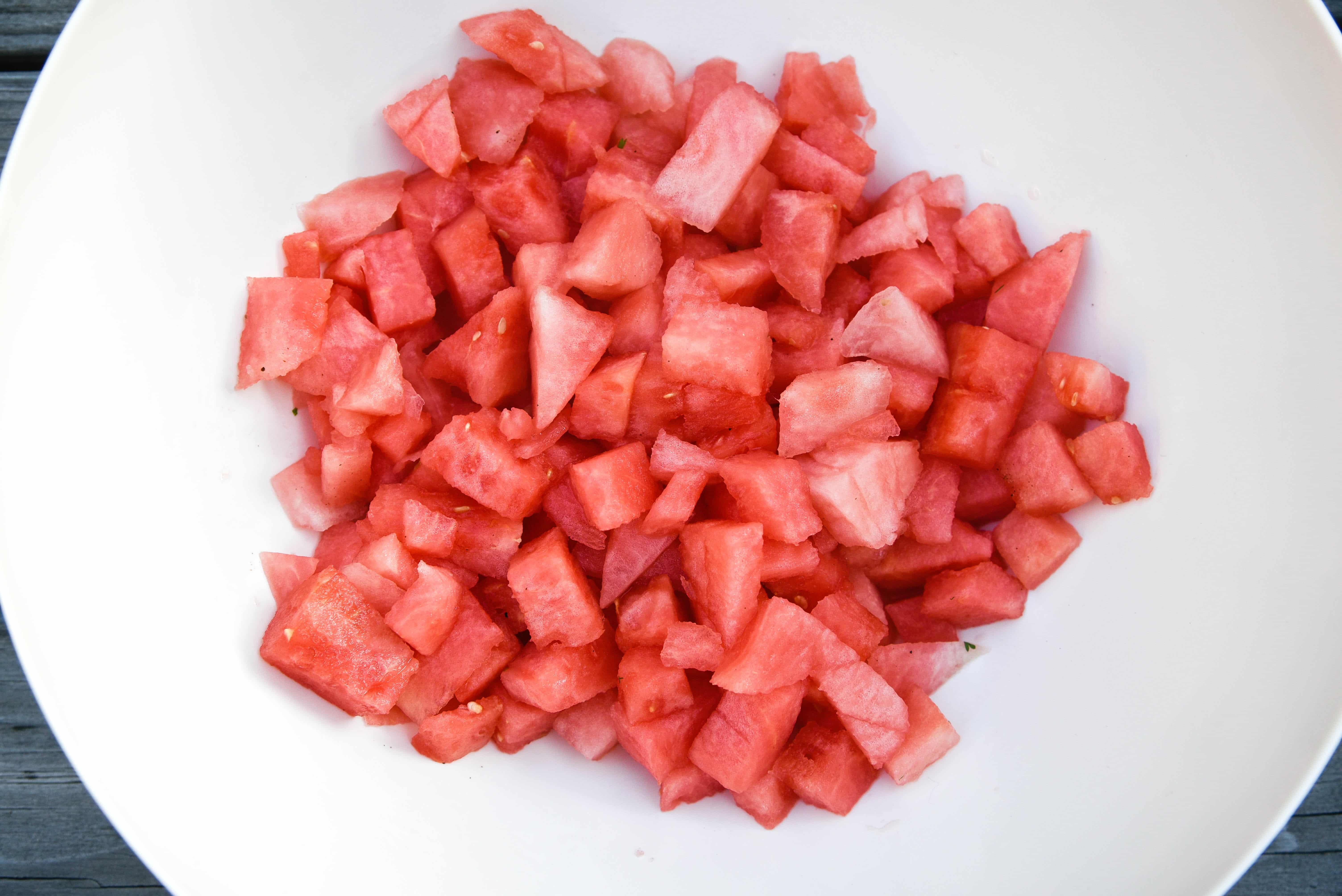 Fresh slices of watermelon