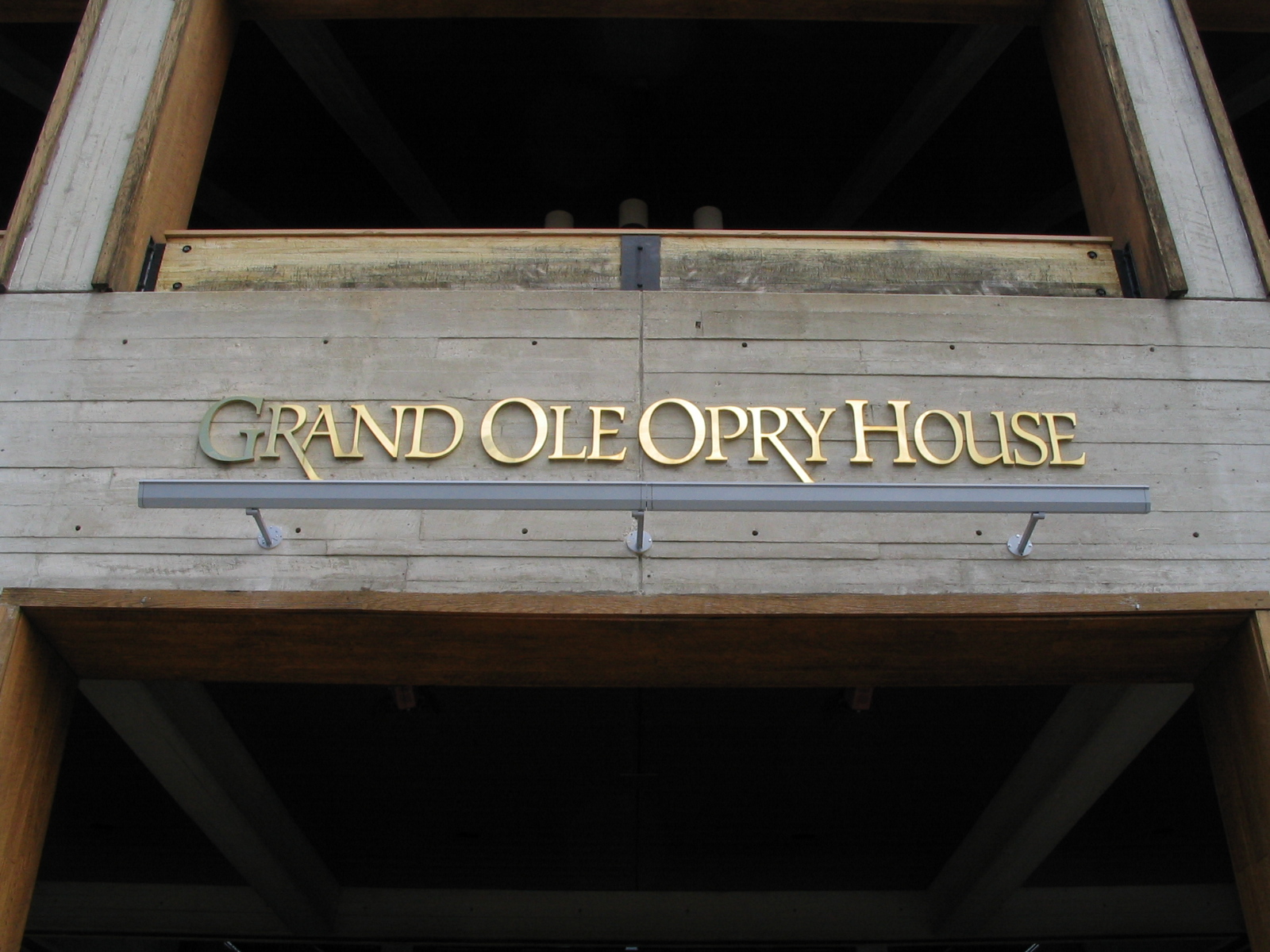 Sign declaring, "Grrand Ole Opry House."