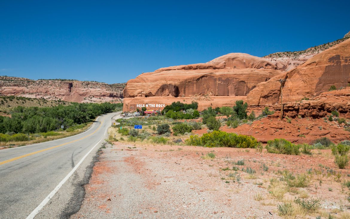 Hole N The Rock monument near Moab, Utah