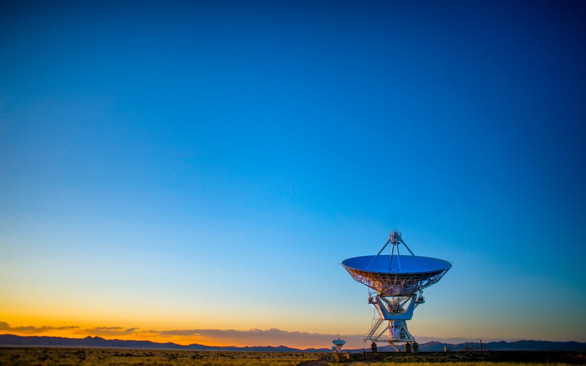 Radio telescopes at Very Large Array, Socorro.
