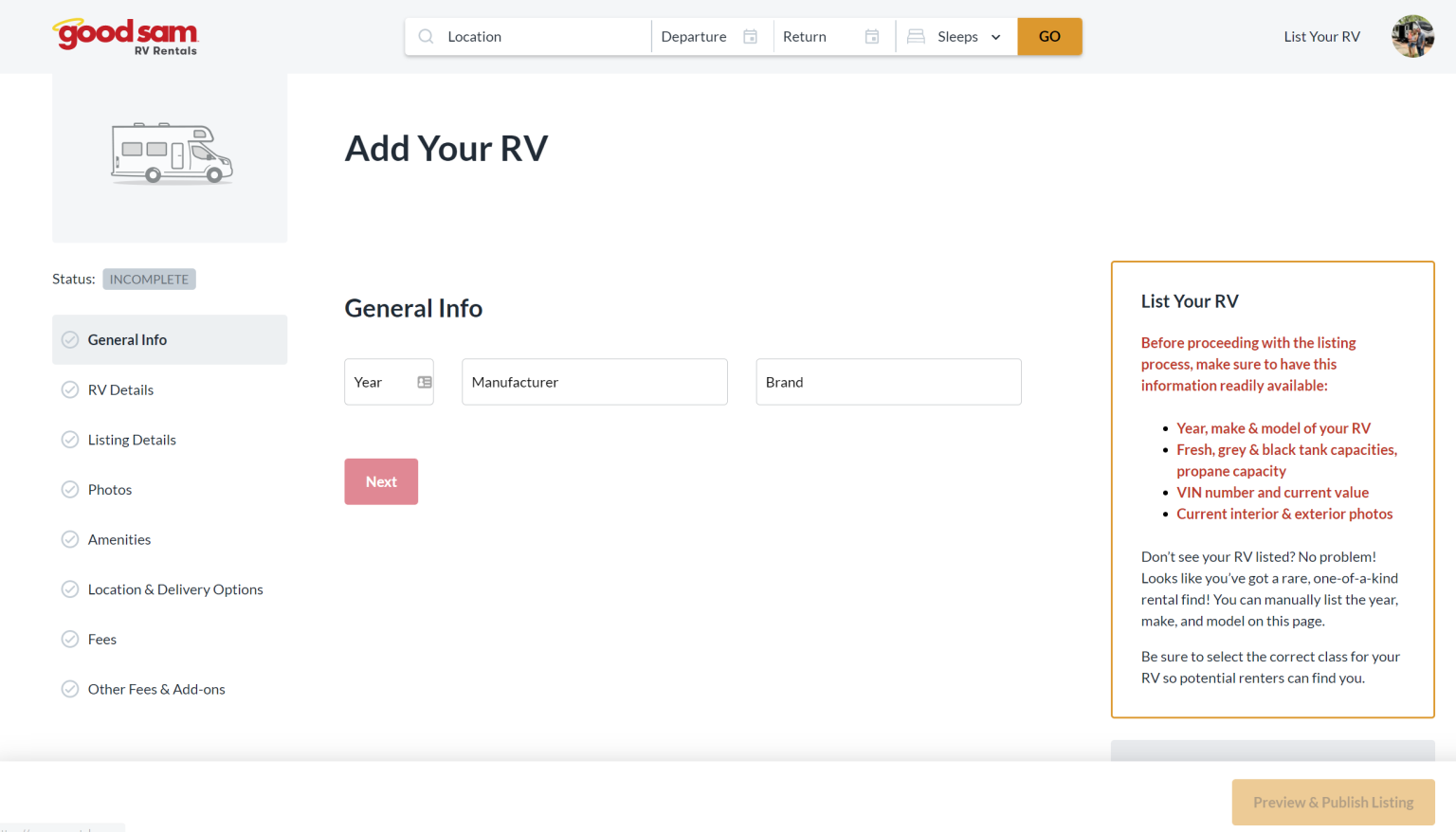 Good Sam RV Rentals Make Money With Your RV