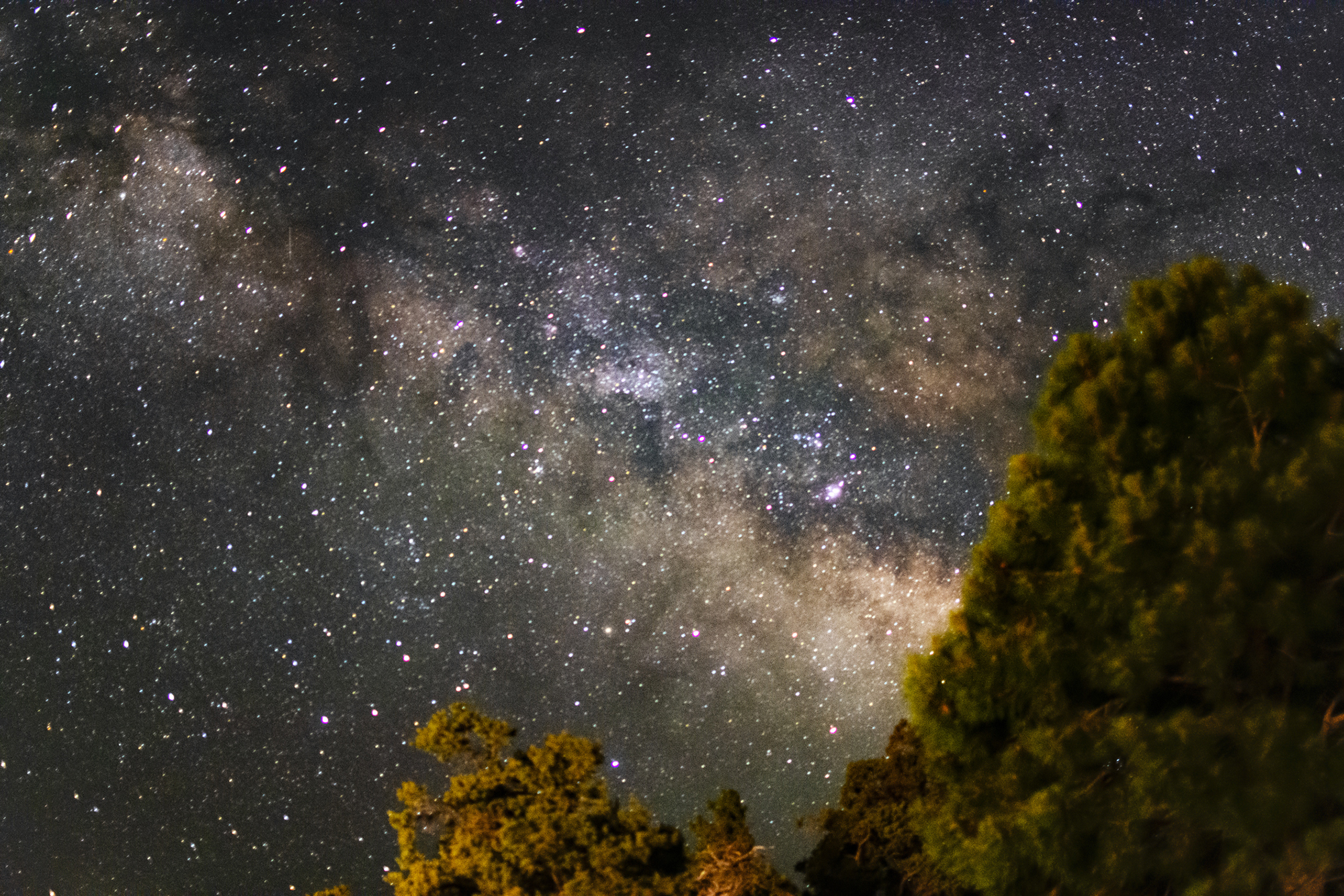 Milky Way starry constellation.