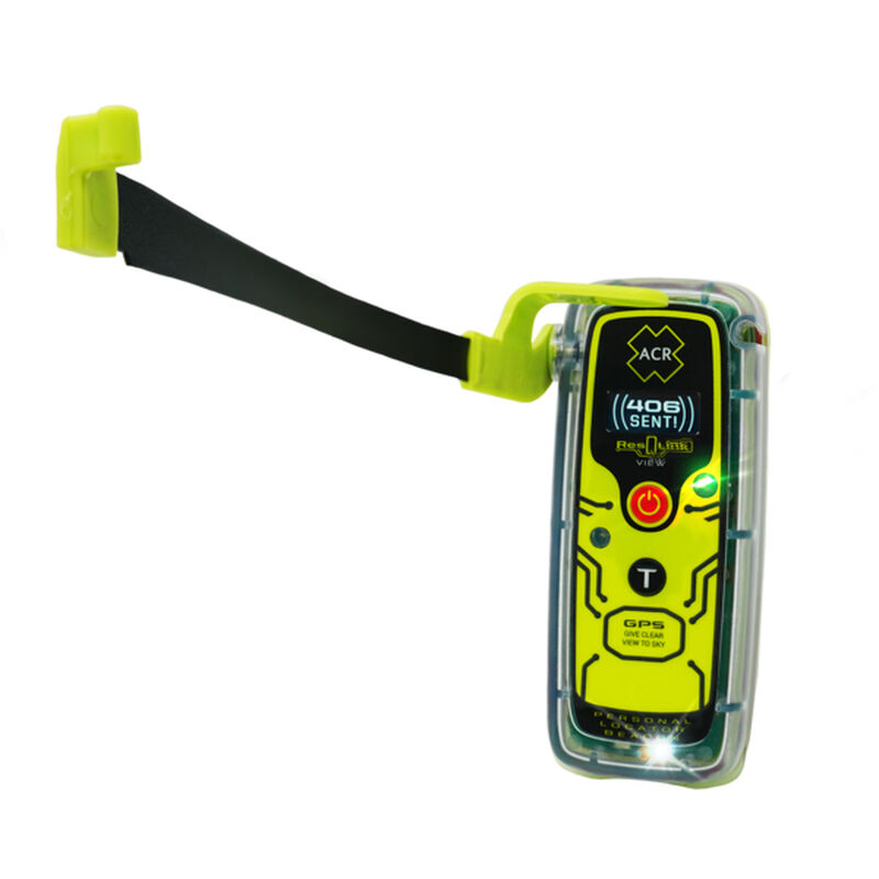 A yellow and black locator beacon.