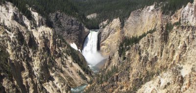 Cody Yellowstone — waterfall into deep canyon.